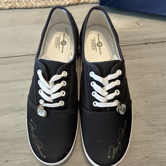 Bradford Exchange Black Marilyn Monroe Shoe Sneaker Women’s Sz 10 Portrait - Picture 8 of 11